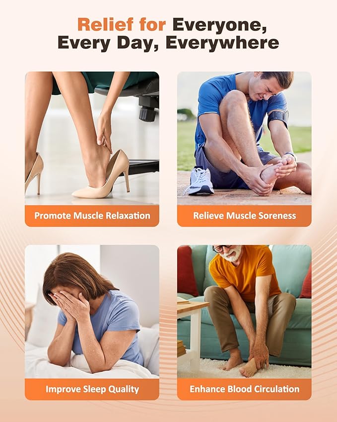 Shiatsu Foot Massager Machine with Heat & Remote, 2025 Upgraded Deep Kneading Feet Massager for Plantar Fasciitis & Neuropathy, 3 Heat Levels, Multi-Mode Massage, Auto-Off Timers, Gifts for Women Men