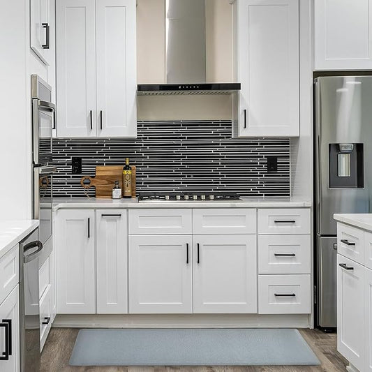 Anti Fatigue Kitchen Rugs Kitchen Mats for Floor,Cushioned Non-Slip Waterproof Ergonomic Comfort Runner Rug Standing Mat for Kitchen,Doing Dishes,Floor,Home,Office,Laundry,Grey,17.3"x60"