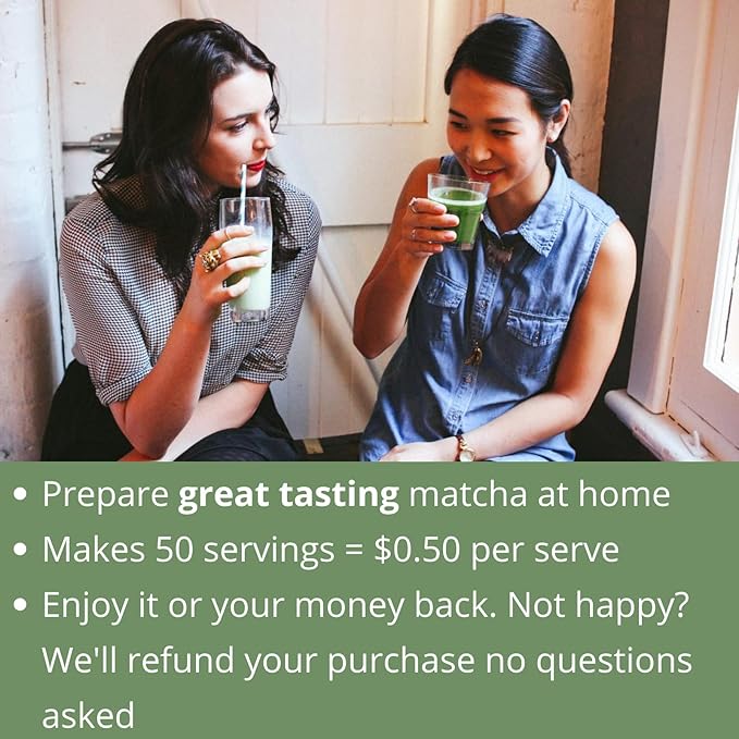 Kenko Matcha Green Tea Powder [USDA Organic] Culinary Grade Matcha Powder for Lattes, Smoothies and Baking [100g Bag = 50 Servings]