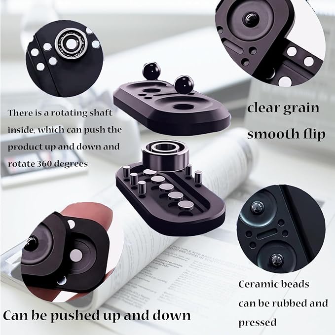 Owl Fidget Slider, Metal Fidget Slider, Fidget Toy, Figette Toys Adults, EDC Fidget Slider, Fidget Spinner, Pressable and Rotatable Slider