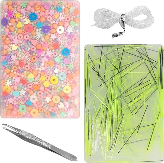 2 Pcs Picky Pads, Multicolor Picking Pad, Skin Picking Fidget Toys with Tweezer, Sensory Pick Pad, Valentine Gift for Adults with Anxiety, ADHD, Relief Stress (Rectangle)