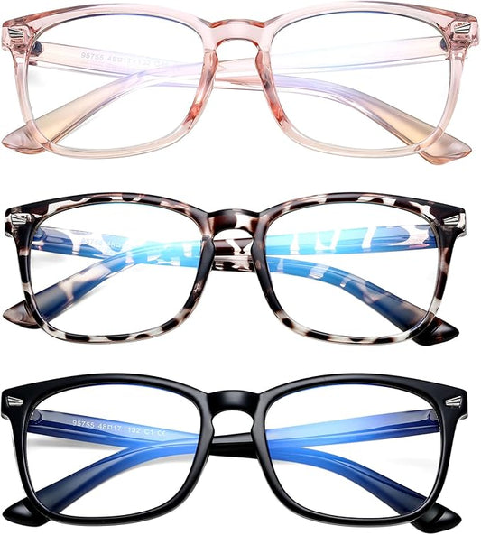 Hycredi Kids Blue Light Blocking Glasses，Anti Eyestrain & UV Protection, Computer Gaming TV Phone Glasses for Boys Girls