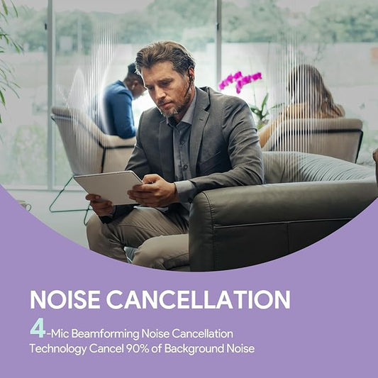 Yealink Bluetooth Headset BH71 Pro,Teams Zoom Certified,Single Ear Wireless Headset with Charging Case,Bluetooth Earpiece with Noise Canceling Mic,Type-C/A USB Dongle,Connect Mobile/Mac/PC,