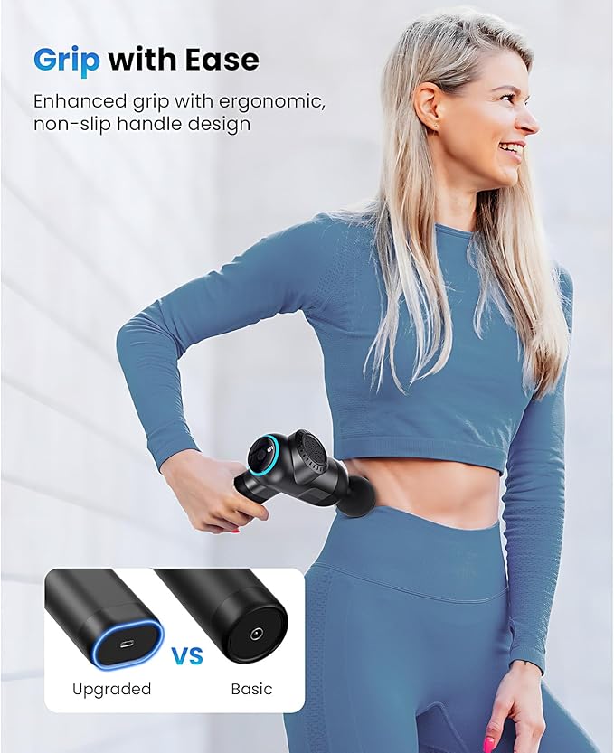 BOB AND BRAD C2 Max Massage Gun with Metal Head, Massager Gun Deep Tissue, Electric Back Massagers for Professional Athletes Home Gym, Muscle Massage Gun, FSA and HSA Eligible