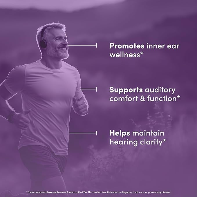 Hearing Peak - Tinnitus Supplements - Ear Health Supplements for Ringing Ears with Magnesium, Ginkgo Biloba, Green Tea Extract, Niacin, Acetyl L-Carnitine & More - Vegan, Gluten Free - 120 Capsules