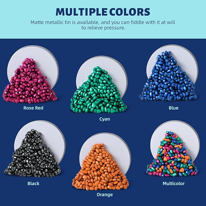 Fidget Toys Adults,Sensory Stone,Smooth Ferrite Rocks,Executive Desk Toy|Stress Relief Sensory Toy|Fidgets Toys|Adults Gifts, Holiday Stocking Stuffer