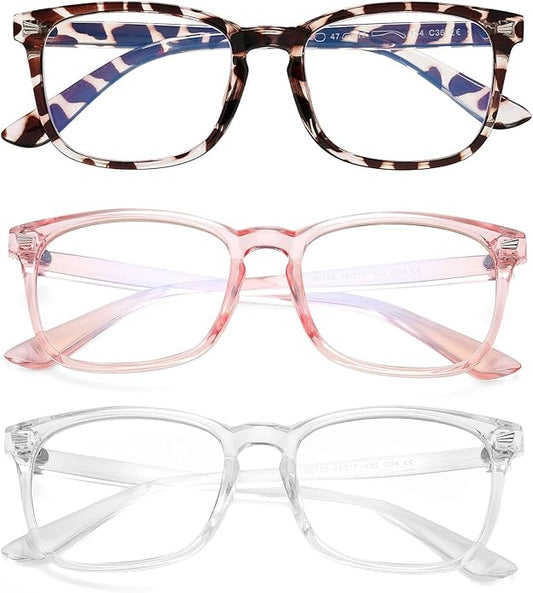 AZorb 2Pack Kids Blue Light Blocking Glasses - TR90 Unbreakable Computer Screen Glasses for Boys & Girls