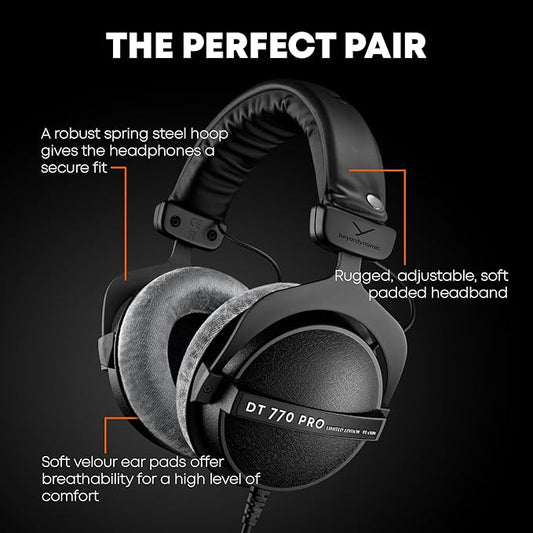 beyerdynamic DT 770 Pro 32 ohm Limited Edition Professional Studio Headphones, Gray