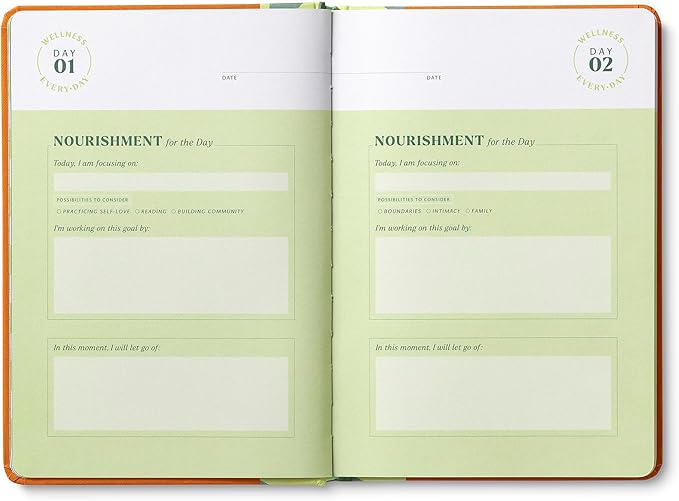 Compendium – Wellness Every Day Guided Journal: A Daily Practice for Personal Growth and Balance – A 5-Minute a Day Wellness Notebook – An Inspiring Daily Journal for Forming New Habits