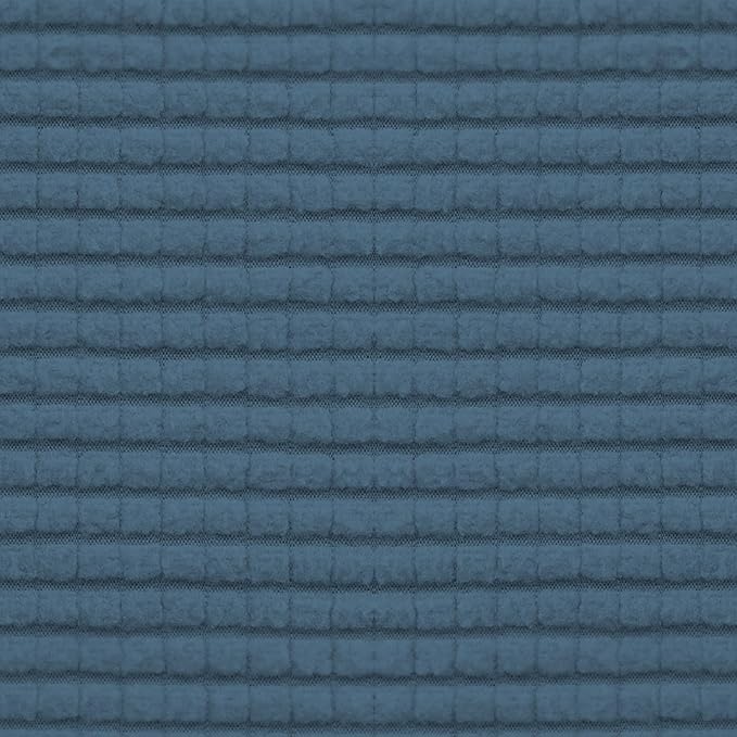 Easy-Going Stretch 3 Pieces Couch Cushion Covers for Sectional Sofa Left/Right L Shape Chaise Lounge Sofa Seat slipcover Anti-Slip Sofa Cover Soft (2 Seater + 1 Chaise, Bluestone)