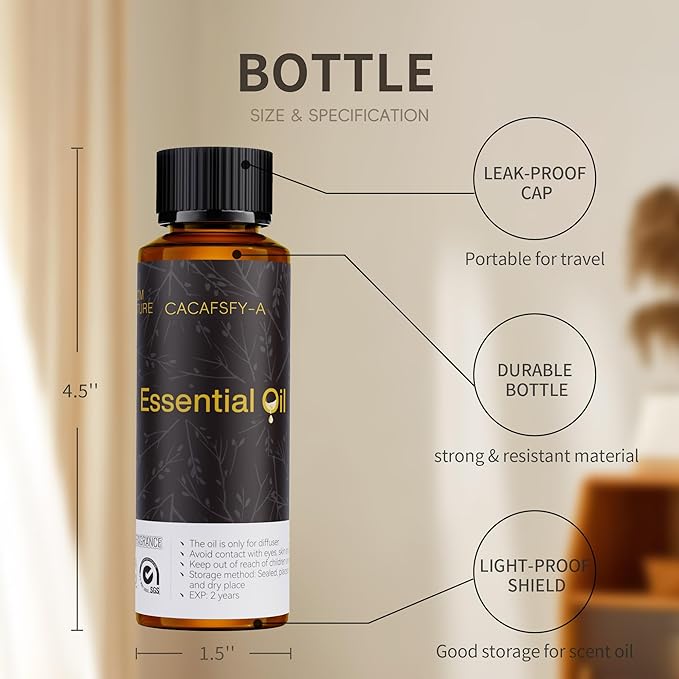 CACAFSFY-B Diffuser Oils Scents-Diffuser Oil-Aceites Esenciales para Difusores-for Home Scent,Air Diffuser Oils-Sweet and Berries Scent,Sandalwood&Vanilla-120ML