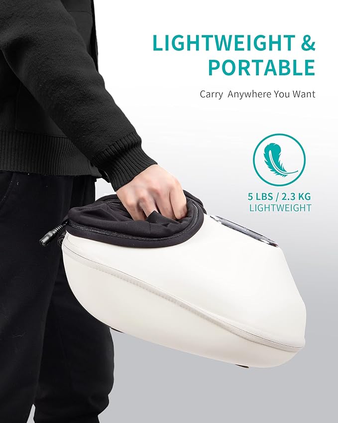 Nekteck Shiatsu Foot Massager Machine with Soothing Heat, FSA Eligible Air Compression Deep Kneading Therapy, HSA Massage Tools Improve Blood Circulation Foot Wellness, Relax for Home or Office Use