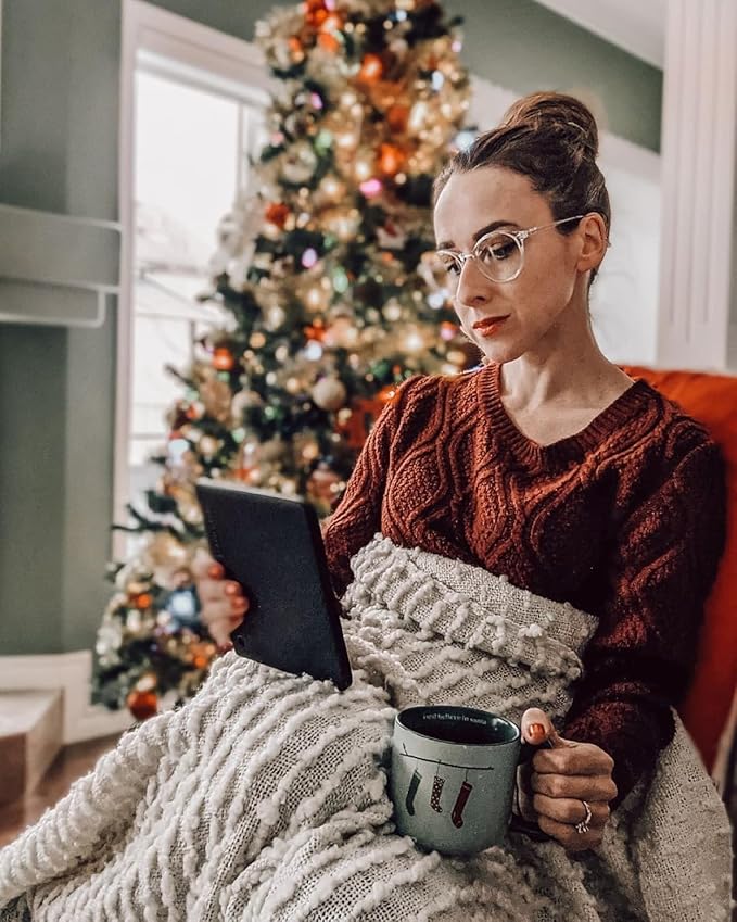 TIJN Blue Light Blocking Glasses Men Women Vintage Thick Round Rim Frame Eyeglasses