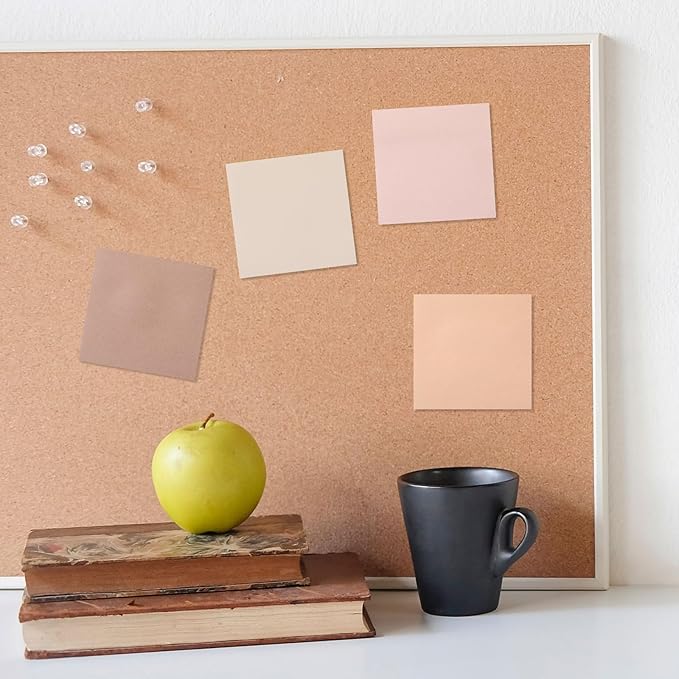Thenshop 12 Pads Boho Sticky Notes 3''x3'', Self Stick Notes Pads Boho Office Supplies, Vintage Aesthetic School Accessories 50 Sheets/pad