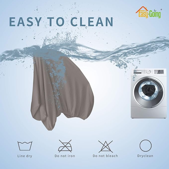 Easy-Going Stretch Cushion Cover Sofa Cushion Furniture Protector Sofa Seat Sofa slipcover Sofa Cover Soft Flexibility with Elastic Bottom(Sofa Cushion, Taupe)