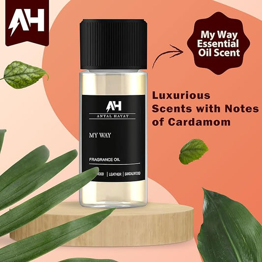My Way Diffuser Oil 20ml - Antal Hayat Diffuser Oil - Home Luxury Scents - Lemon, Comforting Sandalwood, Warm Cedarwood & Pretty Iris - Aromatherapy Inspired by The One Hotel Miami Beach