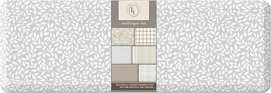 Anti Fatigue Mat by Laurel Lane Co. – Designer Anti Fatigue Mats for Kitchen Floor, Kitchen Mats for Floor, Desk Mat – Cushioned 0.75" Thick – Stain Resistant – Non-Skid Bottom – 20" x 60"