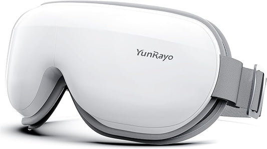 Eye Massager with Bluetooth Music, Heat Therapy, Air Pressure & Vibration – Rechargeable for Eye Fatigue, Dry Eyes, Headache Relief, Gifts for Women/Men,Home/Office Use