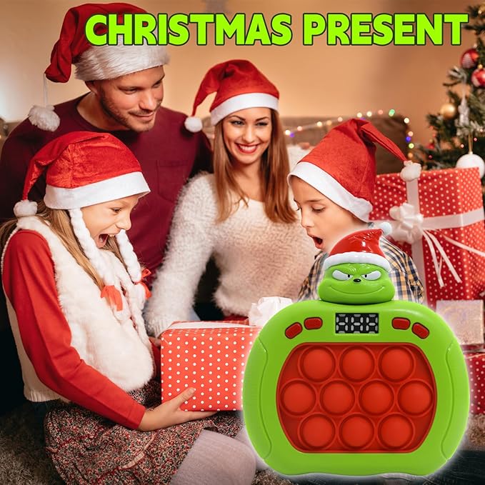 Quick Push Bubble Game,POP Toy Fast Push Game,Quick Push Pop Fidget Toys for Kids 3-12 Years Old,6 Game Mode Upgrades,Handheld Puzzle Games for Halloween and Christmas,Sensory Toys (Ghost)