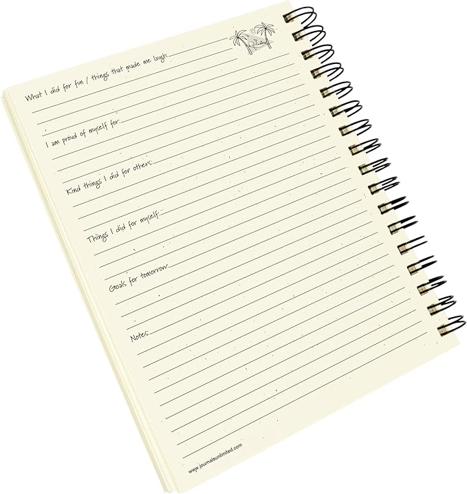 Write it Down series by Journals Unlimited, Guided Journal, Self Care, My Therapy Journal, Full-size 7.5"x9", Kraft Hard Cover, Made in USA