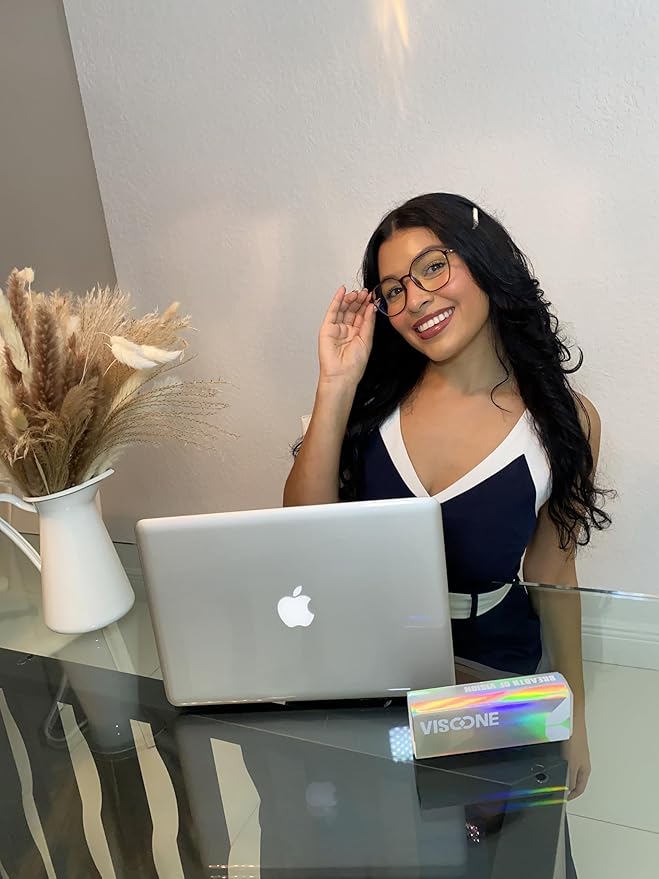 VISOONE Lightweight TR90 Blue Light Blocking Glasses Frame with Anti Glare Eye Protection for Women and Men RANE