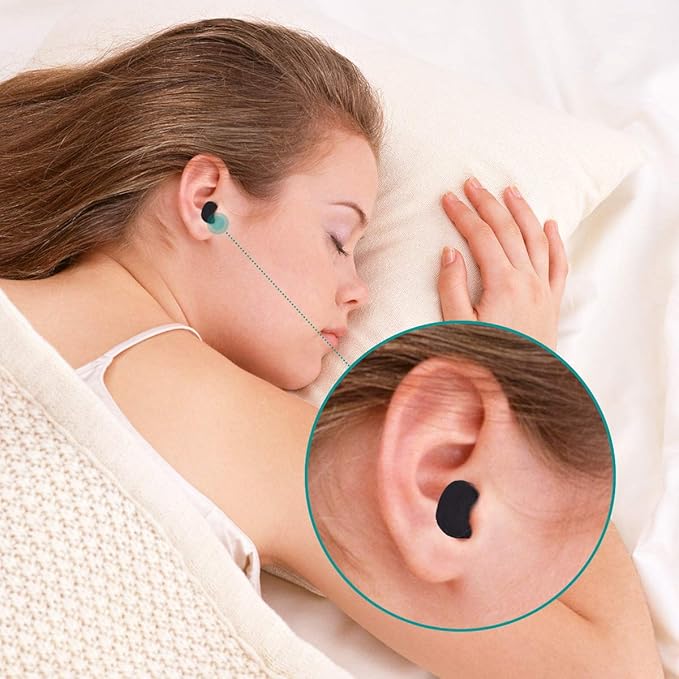 30 Pair Earplugs for Noise Cancelling Noise Blocking Ultra Soft Ear Plugs for Sleeping Study Work Black