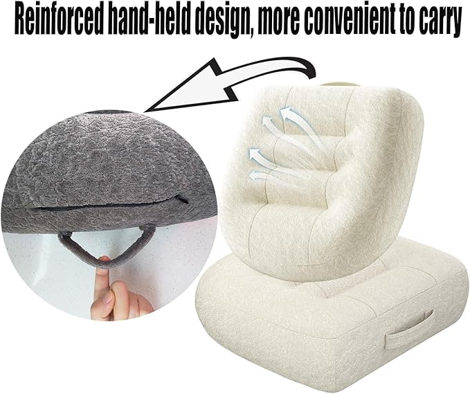 Adult car seat Booster for Height/Drivers seat Booster Cushion for Adults/Increase The Field of View by 12cm/ 4.7in,Butt Cushion for Office Chairs,for car/Office/Home/Wheelchair（Beige）