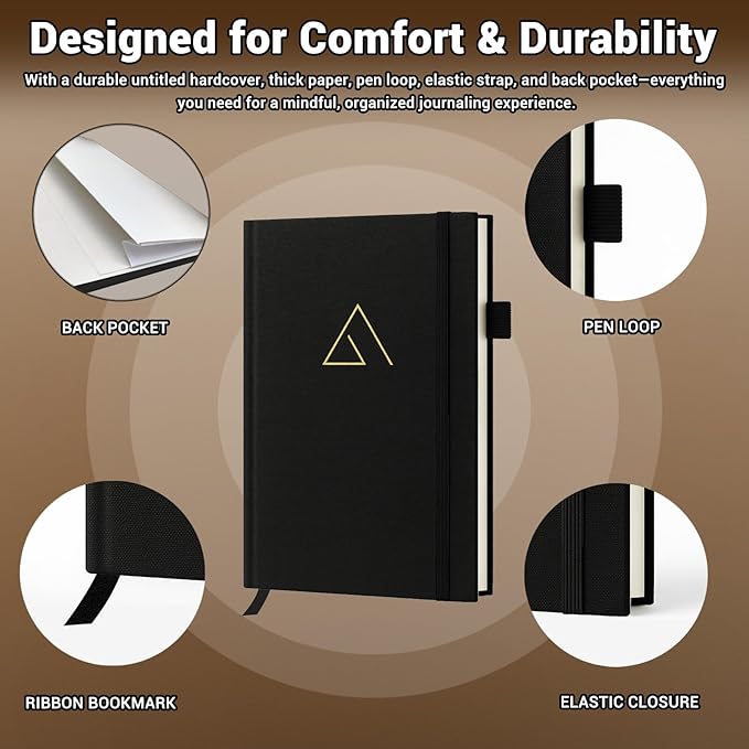 Guided Anxiety Journal for Women & Men – Cognitive Behavioral Therapy (CBT) Journal with Mindfulness Prompts, Anti-Anxiety Techniques, Overthinking & Brain Dump Journals – A Thoughtful Gift for Mental Health & Wellness