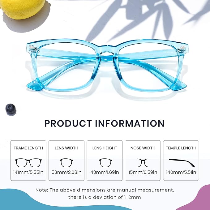 Cyxus Blue Light Glasses for Men Women Reduce Eye Strain UV Blocking for Computer Screen 8082