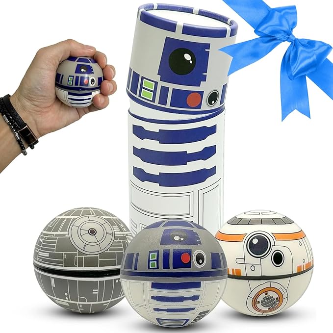 StarWar Stress Balls Set - Pop Fidget Toy for Kids and Adults, Relief Fidget, Anti Squeeze Use Play/Decor/Help Relieve Stress/Improve Concentation Focus