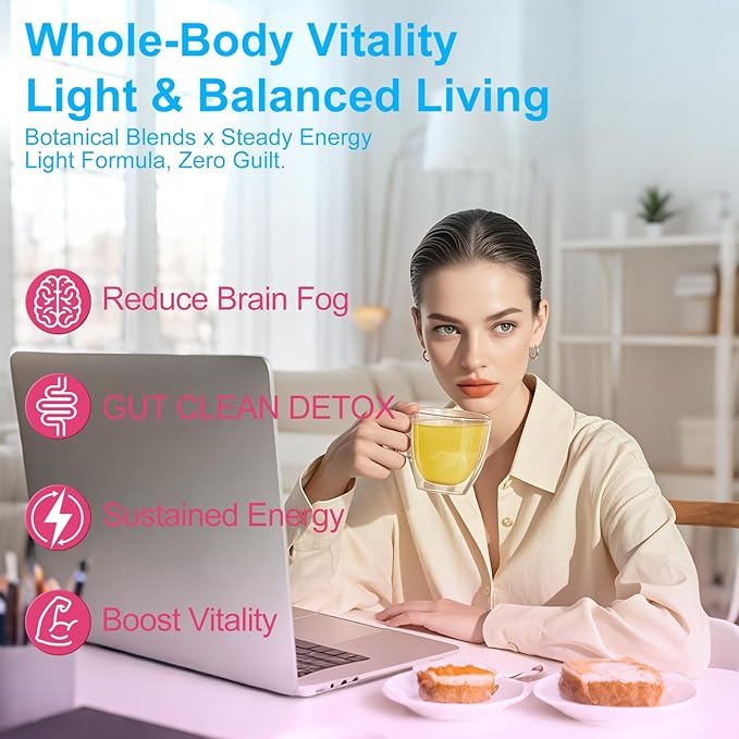 Anwezen Super Yerba Mate Instant Powder Packets - Raspberry Lemonade Flavor | Mental Clarity，Brain Fog Buster& Digestive Support with Antioxidants - 30 Servings