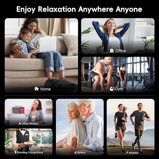 Howdy Foot Massager with Heat for Plantar Fasciitis, Heated Shiatsu Feet Massager for Neuropathy, 2025 Christmas Gift for Women Men Mom Dad