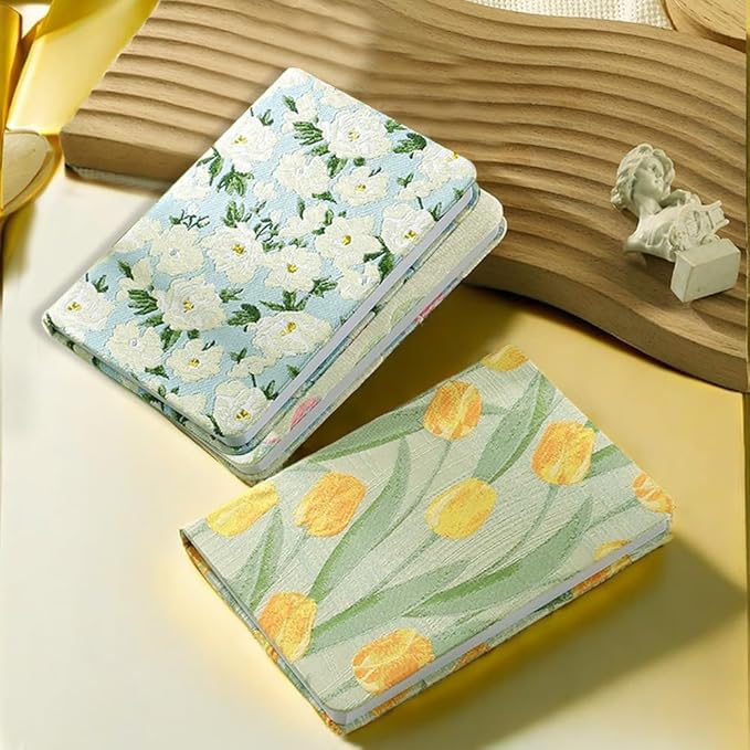 Tulip Gifts, Floral Journal, Cute Notebook, Embroidered Flower Cover, A5, Lined Journal, Wide Ruled, Hardcover Journal, Lay Flat, Journal for Women, Pretty Journal, Garden Journal, Tulips