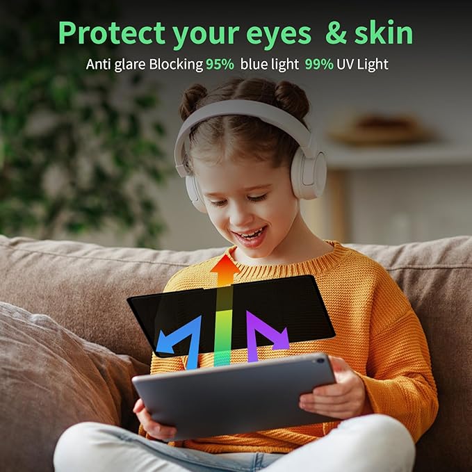 Nano Privacy Screen Protector Compatible with iPad Air 13 In ,Removable iPad Air 13 Inch M2 / M3 (6/7th Gen ,2024/2025) Screen Protector, Anti-Glare Blue Light Film, Bubble Free Anti-Scratch Privacy Filter