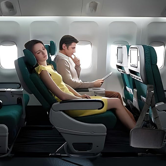 Foot Hammock for Plane Travel Essentials Relax Your Foot Rest for Airplane Gadgets Adjustable Airplane Travel Accessories for Flight Essentials,Office,Desk(Starry Sky, 1 Pack)