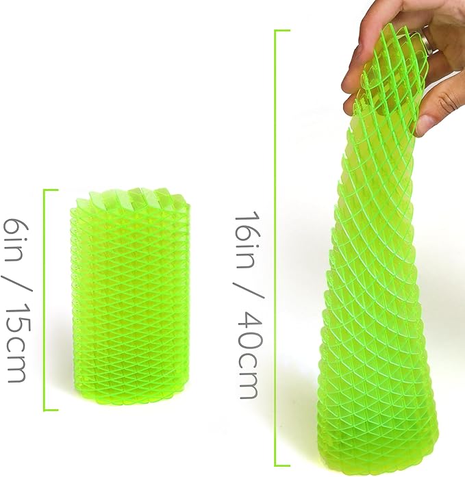 Morf Fidget Sensory Spring Green – Bendy Elastic Fidget Toy for Kids, Dynamic Spring Toy with Color Transitions, Perfect for Sensory Play and Fidget Toys for Adults