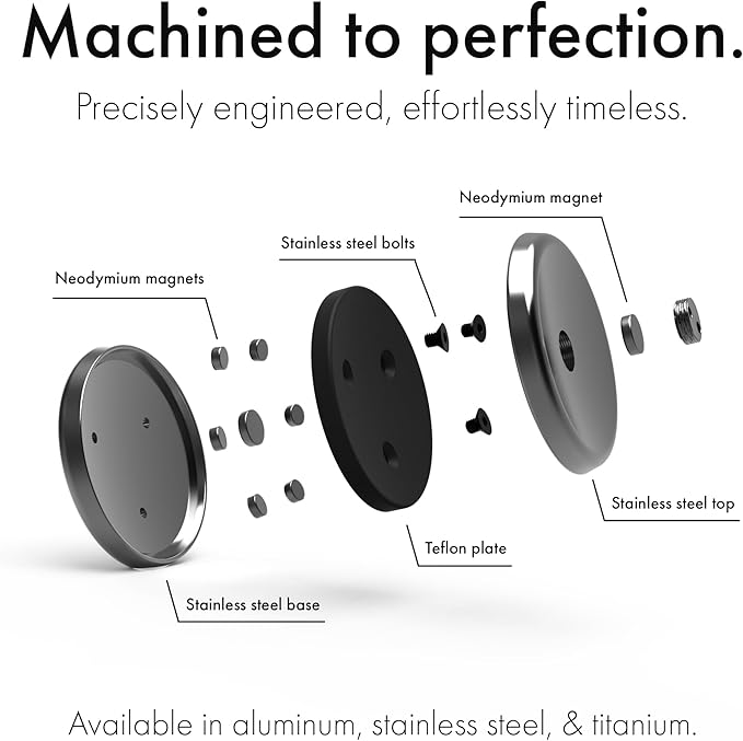 ONO Slider - Handheld Fidget Toy for Adults | Help Relieve Stress, Anxiety, Tension | Promotes Focus, Clarity | Compact, Portable Design (Natural - Stainless Steel)