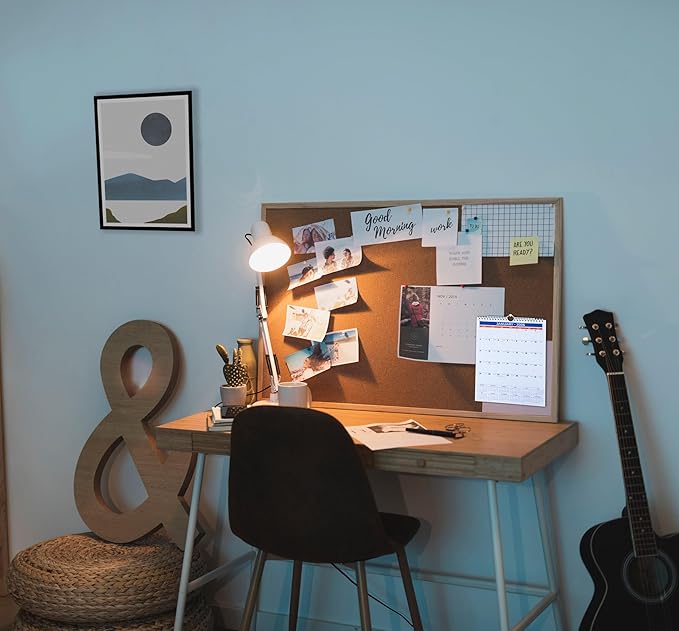 2026 Wall Calendar - January 2026 - December 2026, 12 Monthly Hanging Calendar, 2026 Planner, A4 Size 8.5" x 11", Spiral Binding, Holidays, Julian Dates, Large Blocks, Twin-Wire Binding, Hanging Hook, (3 Pack)