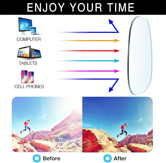 Henotin 4-Pack Blue Light Blocking Reading Glasses Women Men,Spring Hinge Computer Readers,Anti UV Ray Square Nerd Eyeglasses (Mixed Color-B, 1.75)