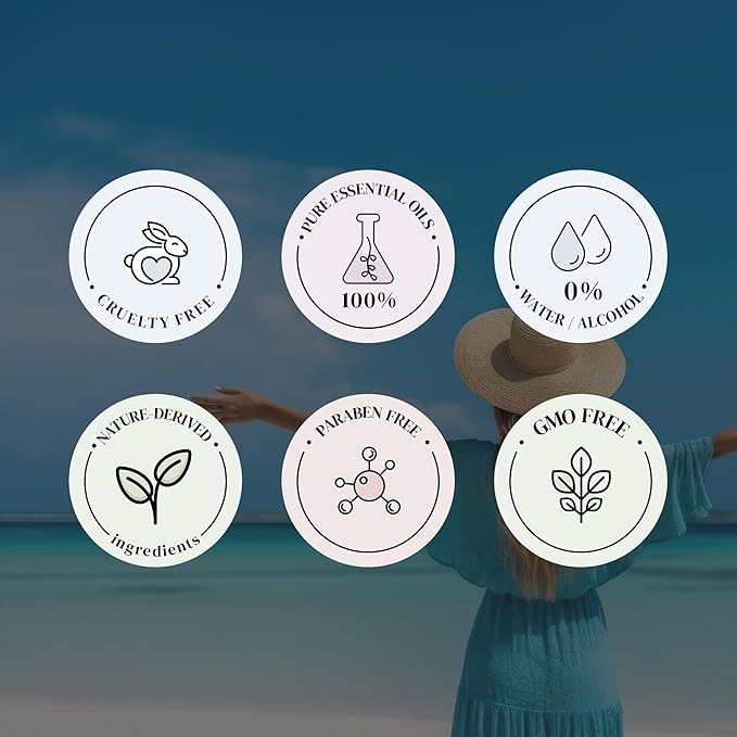 Miami Vibe Essential Oils for Diffusers for Home, Nature-derived Essential Oils, Long-Lasting & Family-Friendly Diffuser Oils Scents, IFRA Certified, Cold Air & Ultrasonic - 16 oz