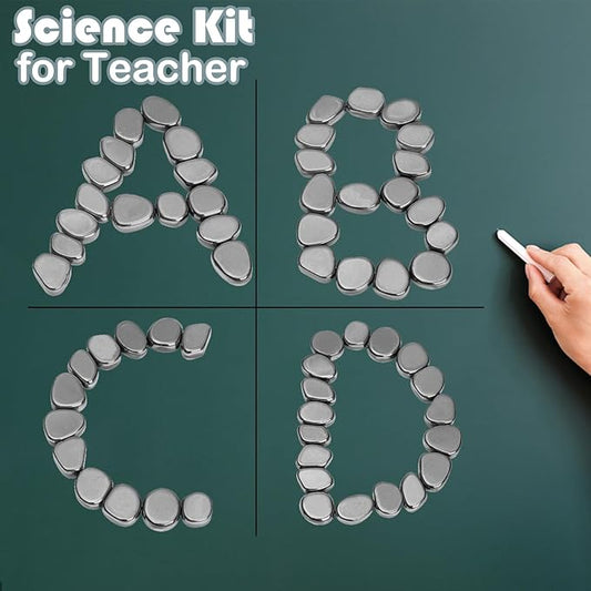 Fidget Slime Putty Magnet Ferrite Putty Fridge Large 18 PCS Hematite Magnetic Stones for Adults Stress Relief Fidget Toy, Refrigerator Magnets for Home Office, Holiday Stocking Stuffer Decorations