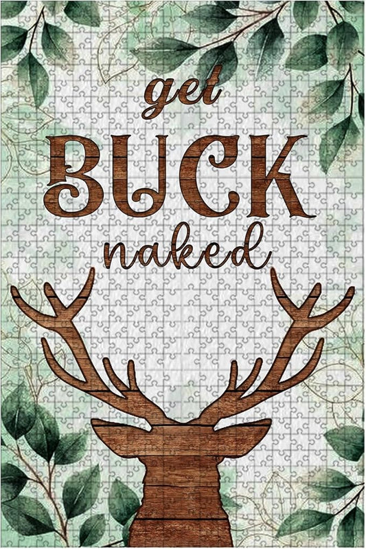 1000 Piece Adults Kids Jigsaw Deer Wooden Jigsaw Adult Stress Relief Therapy Challenging Mindful Focus 29.5x19.7 Inch