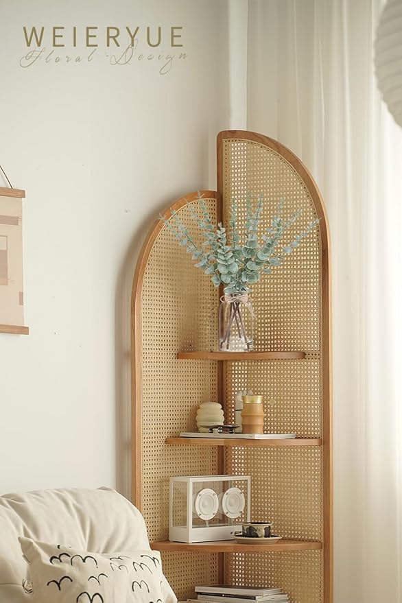 Artificial Eucalyptus Stems in Glass Vase with Faux Water,Artificial Plants Eucalyptus Leaves for Shelf Desk Bathroom Farmhouse Room Coffee Table Home Decor, Central Decoration.