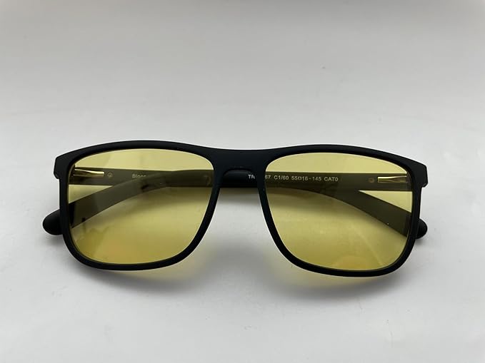 Bloomoak-99% Blue Green Light Blocking Glasses - Gaming Glasses - Anti Glare - Anti Fatigue -Suitable for Screens, Games, TVs