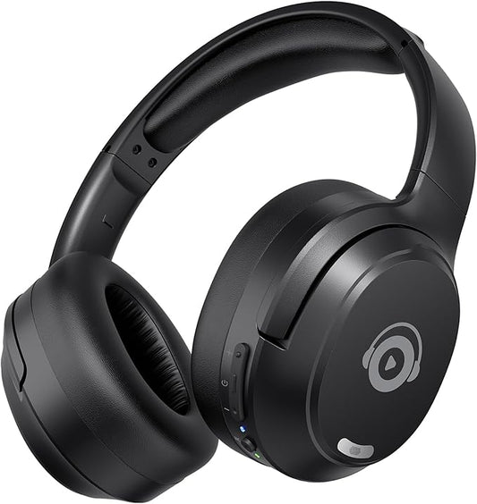 Upgrade Pro‑Level Hybrid Active Noise Cancelling Headphones with HD Sound, Wireless Bluetooth Headphones Over The Ear Unequaled Comfort, Vivid Deep Bass, for Home Office Travel Birthday Gift