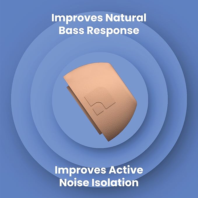 Foam Masters Ultra-Premium Memory Foam Ear Tips for AirPods Pro 1st & 2nd Gen | 3 Pairs | New Ver. | Secure Fit | Super Comfort | Better Noise Cancel | Replacement Buds (Assorted S/M/L, Peach)