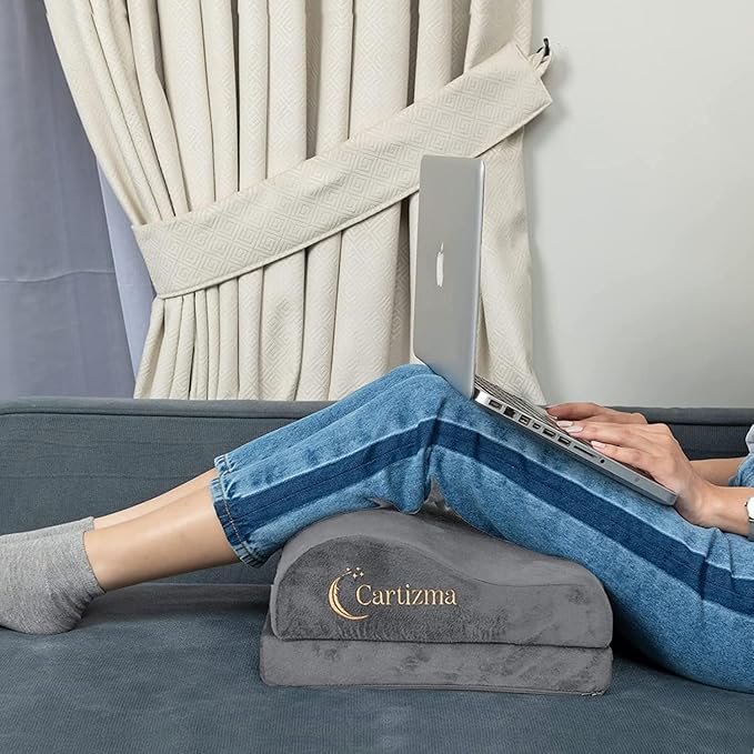 Foot Rest for Underdesk at Work-Ergonomic Footrest Under Desk Foot Stool for Pain Relief with Washable Covers-Non-Slip Under Desk Footrest Office, Home & Travel-Adjustable Office Foot Rest