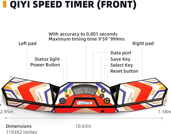 Professional Speed Cube Timer,Touch Control Timer with Display,Cube Race Stack Competition a Great Gift for Boys and Girls
