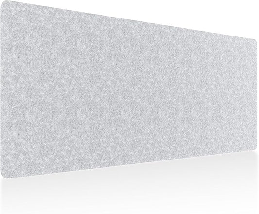 DAWNTREES Large Felt Desk Mat, 40''x16'' Full Felt Mouse Pad,Office Computer Desk Mat for Keyboard,100X40cm Desk Pad Protector (Light Grey)