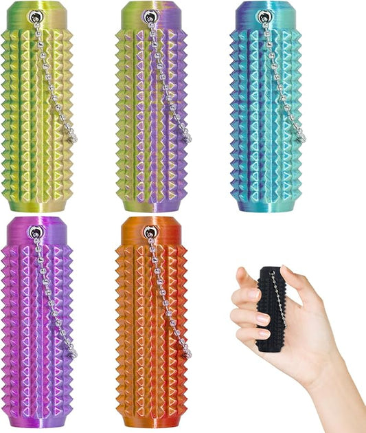 Little Ouchies Fidget Toys,Pain Stim Fidget Toy Reduce Stress for Adults,Anxiety Relief Pain Stim,Spiky Fidget Keychain for Anxiety and Stress Reduction,Novelty Gifts for Friends 5PCS
